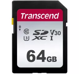 Карта памяти SD 64Gb Transcend UHS-I 300S (TS64GSDC300S)