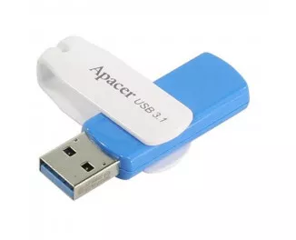 Флешка USB 3.1 64Gb Apacer AH357 Blue/White (AP64GAH357U-1)