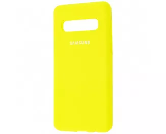 Чохол для смартфона Samsung Galaxy S10+ Silicone Cover /yellow