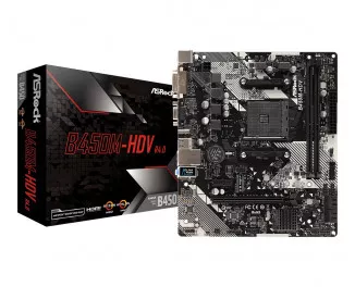 Материнская плата ASRock B450M-HDV R4.0