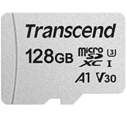 Карта памяти microSD 128Gb Transcend UHS-I 300S (TS128GUSD300S)