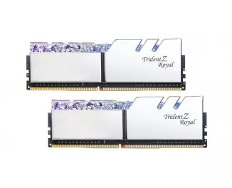 Оперативная память DDR4 16 Gb (3200 MHz) (Kit 8 Gb x 2) G.SKILL Trident Z RGB Royal Silver (F4-3200C16D-16GTRS)