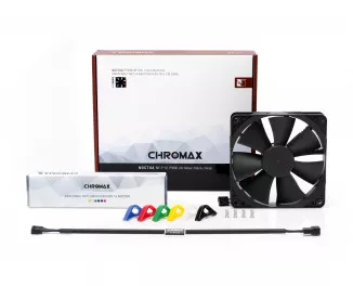 Кулер для корпуса Noctua NF-F12 PWM chromax.black.swap