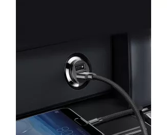 Автомобильное зарядное устройство Baseus Grain 3.1A 2USB (CCALL-ML01) Black