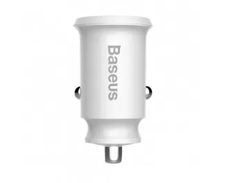 Автомобильное зарядное устройство Baseus Grain 3.1A 2USB (CCALL-ML02) White