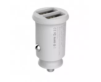 Автомобильное зарядное устройство Baseus Grain 3.1A 2USB (CCALL-ML02) White