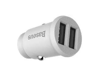 Автомобильное зарядное устройство Baseus Grain 3.1A 2USB (CCALL-ML02) White