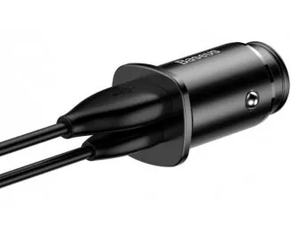 Автомобильное зарядное устройство Baseus Square PPS Universal Smart Car PD 3.0 QC 4.0+ 30W (CCALL-AS01) Black