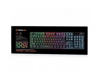 Клавиатура REAL-EL 7090 Comfort Backlit black