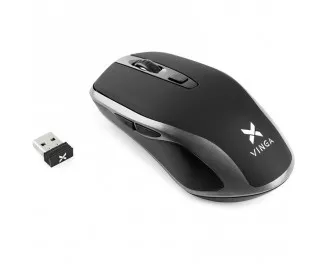 Мышь беспроводная Vinga MSW-909 Silent black-grey