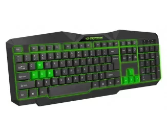 Клавиатура Esperanza EGK201 Green USB LED