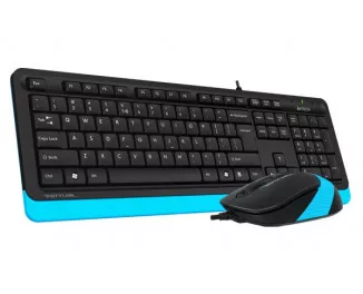Клавиатура и мышь A4Tech F1010 Black/Blue USB