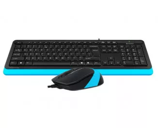 Клавиатура и мышь A4Tech F1010 Black/Blue USB