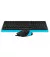 Клавиатура и мышь A4Tech F1010 Black/Blue USB