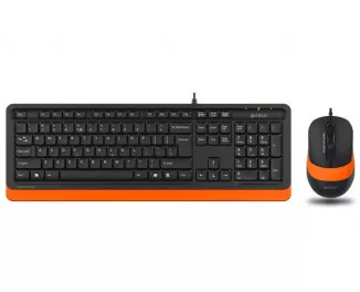 Клавиатура и мышь A4Tech F1010 Black/Orange USB