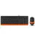 Клавиатура и мышь A4Tech F1010 Black/Orange USB