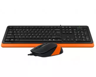 Клавиатура и мышь A4Tech F1010 Black/Orange USB