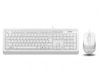 Клавиатура и мышь A4Tech F1010 White USB