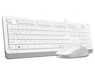 Клавиатура и мышь A4Tech F1010 White USB