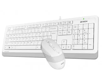 Клавиатура и мышь A4Tech F1010 White USB