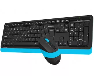 Клавиатура и мышь беспроводная A4Tech FG1010 Black/Blue USB