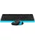 Клавиатура и мышь беспроводная A4Tech FG1010 Black/Blue USB
