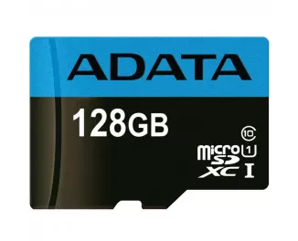 Карта пам'яті microSD 128Gb ADATA Premier class 10 UHS-I A1 (AUSDX128GUICL10A1-RA1)