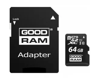 Карта памяти microSD 64Gb GOODRAM Class 10 (M1AA-0640R12)