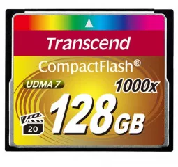 Карта памяти Compact Flash 128Gb Transcend 1000x (TS128GCF1000)