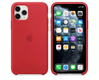 Чехол для Apple iPhone 11 Pro  Silicone Case Red