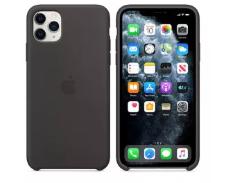 Чехол для Apple iPhone 11 Pro Max  Apple Silicone Case Black (MX002)