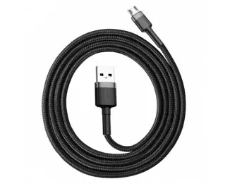 Кабель microUSB > USB Baseus Cafule Cable 2.4A 1.0m (CAMKLF-BG1) Black/Gray