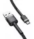 Кабель microUSB > USB Baseus Cafule Cable 2.4A 1.0m (CAMKLF-BG1) Black/Gray