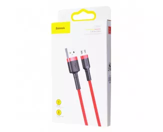 Кабель microUSB > USB Baseus Cafule Cable 2.4A 1.0m (CAMKLF-B09) Red
