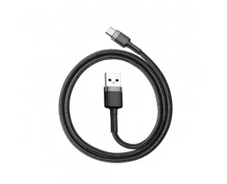 Кабель USB Type-C > USB  Baseus Cafule Cable 3.0A 0.5m (CATKLF-AG1) Black/gray