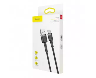 Кабель USB Type-C > USB  Baseus Cafule Cable 3.0A 0.5m (CATKLF-AG1) Black/gray