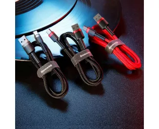 Кабель USB Type-C > USB  Baseus Cafule Cable 2.0A 2.0m (CATKLF-CG1) Black/gray