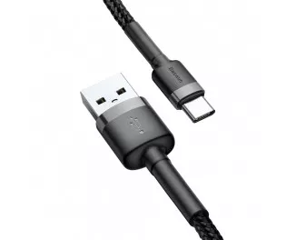 Кабель USB Type-C > USB  Baseus Cafule Cable 2.0A 2.0m (CATKLF-CG1) Black/gray