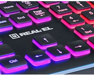 Клавиатура REAL-EL 8000 Comfort Backlit Black