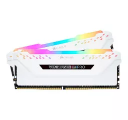 Оперативная память DDR4 16 Gb (3200 MHz) (Kit 8 Gb x 2) Corsair Vengeance RGB PRO White (CMW16GX4M2C3200C16W)