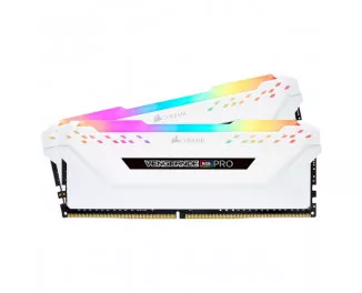 Оперативная память DDR4 16 Gb (3200 MHz) (Kit 8 Gb x 2) Corsair Vengeance RGB PRO White (CMW16GX4M2C3200C16W)