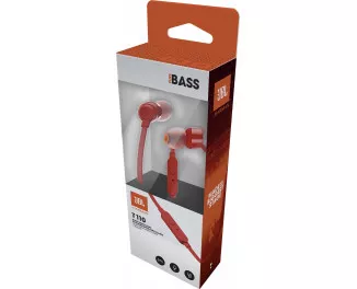 Наушники JBL TUNE 110 (JBLT110RED) Red