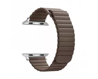 Кожаный ремешок для Apple Watch 38/40 mm Leather Loop /dark brown