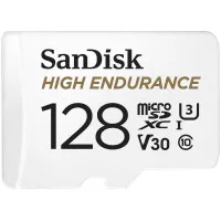 Карта памяти microSD 128Gb SanDisk High Endurance C10 UHS-I U3 V30 (SDSQQNR-128G-GN6IA)