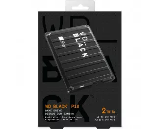 Зовнішній жорсткий диск 2TB WD Black P10 Game Drive (WDBA2W0020BBK)