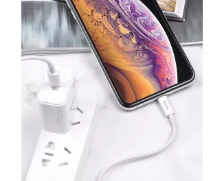 Кабель Lightning > USB Type-C  hoco X36 Swift PD 1.0m /white