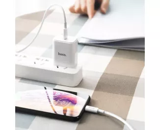 Кабель Lightning > USB Type-C  hoco X36 Swift PD 1.0m /white