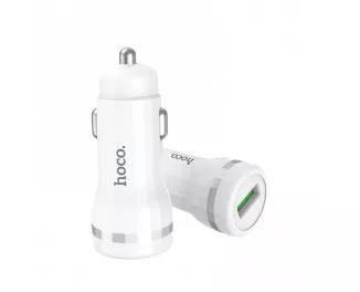Автомобильное зарядное устройство hoco Z27A Staunch QC3.0 White