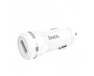 Автомобильное зарядное устройство hoco Z27A Staunch QC3.0 White
