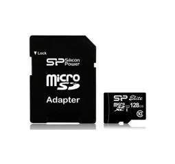 Карта памяти microSD 128Gb Silicon Power class 10 (SP128GBSTXBU1V10SP)